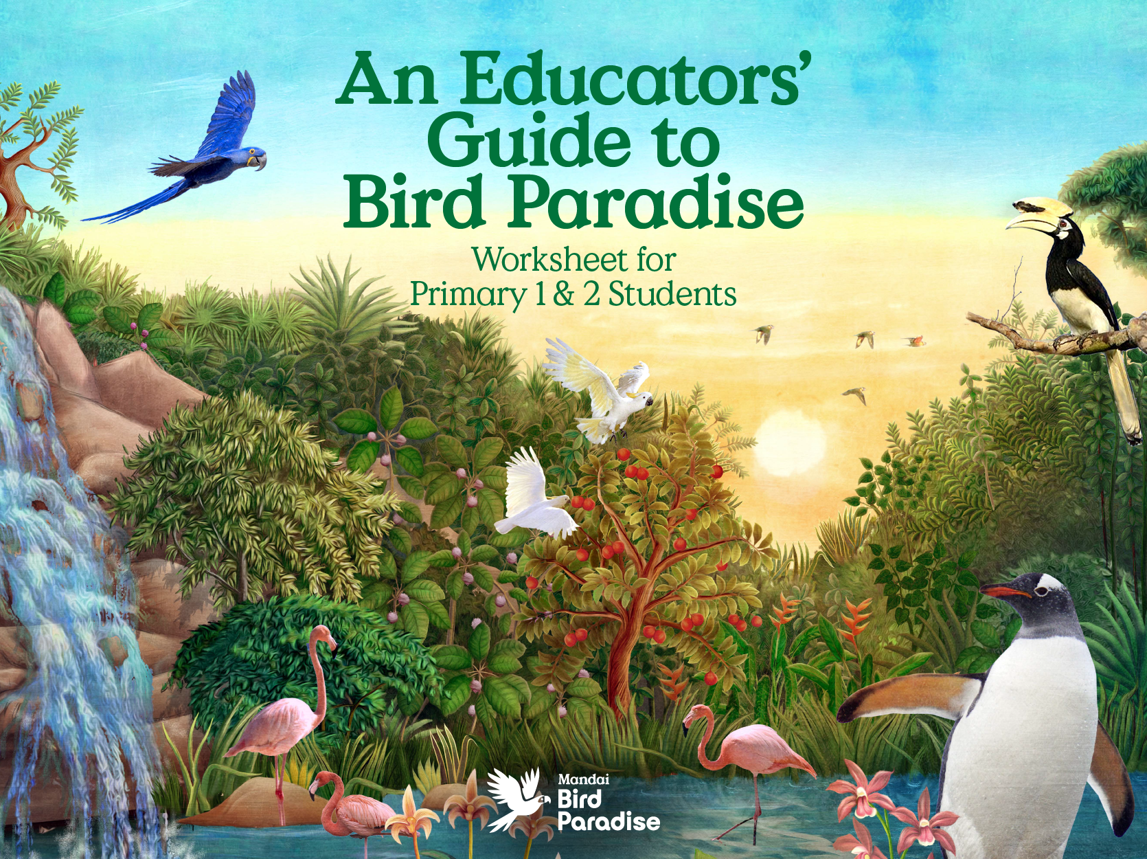 penguin cover sunset