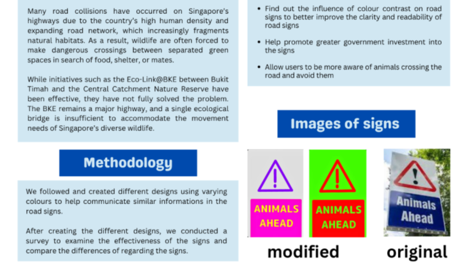 The Influence of Colour on the Visibility of Signs