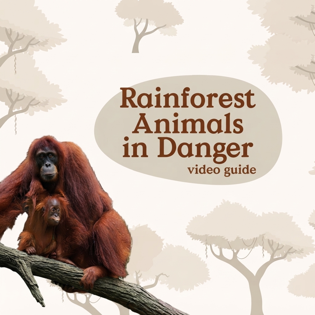 Video Guide - Rainforest Animals in Danger (Orangutan Island)