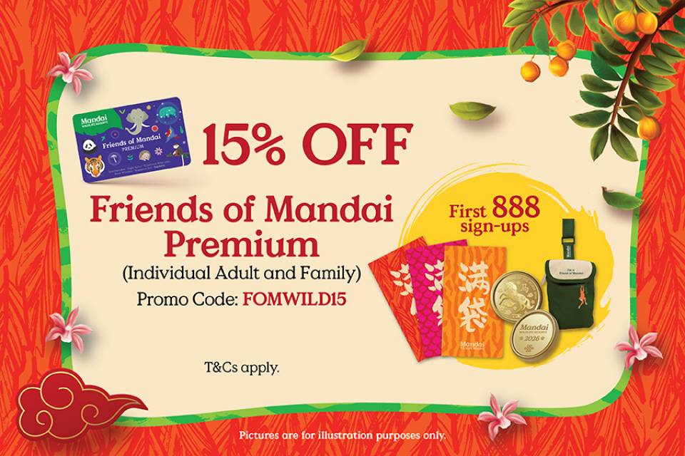 15% OFF Friends of Mandai Premium Membership