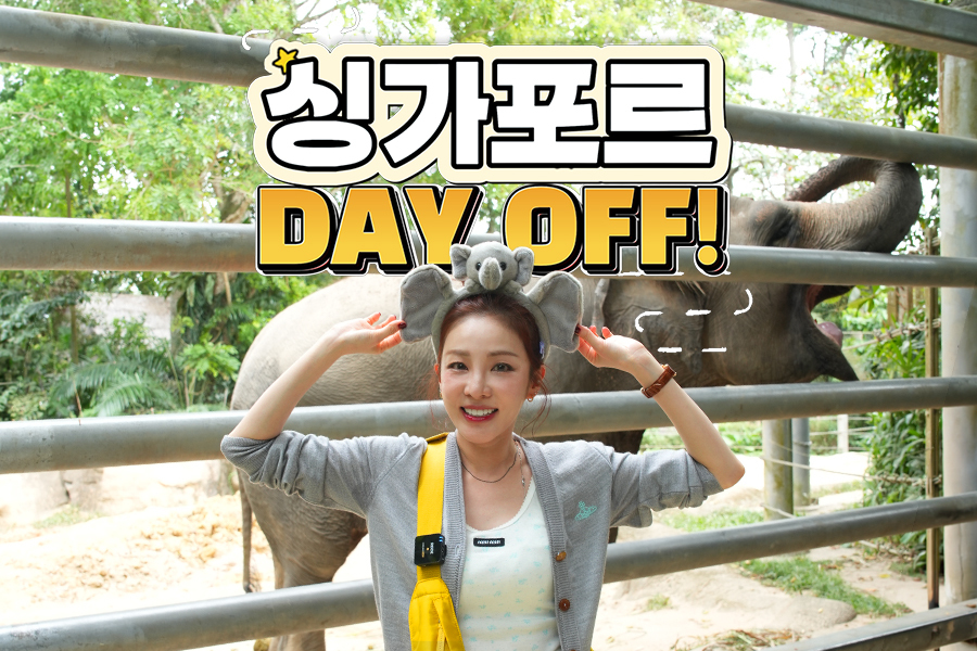 This is a picture of Sandara Park at Singapore Zoo