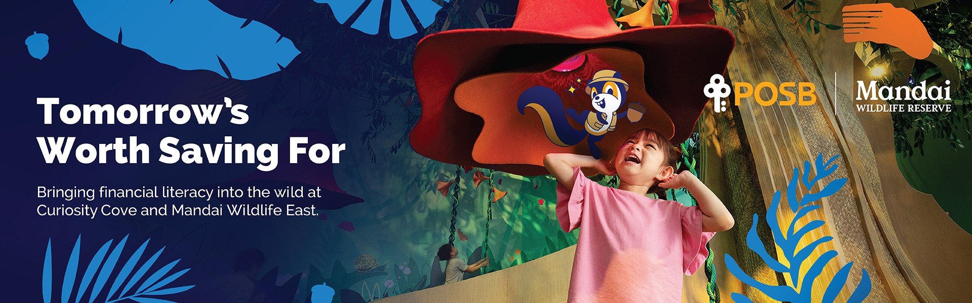 Tomorrow's worth saving for. Bringing financial literacy into the wild at Curiosity Cove and Mandai Wildlife EAST.