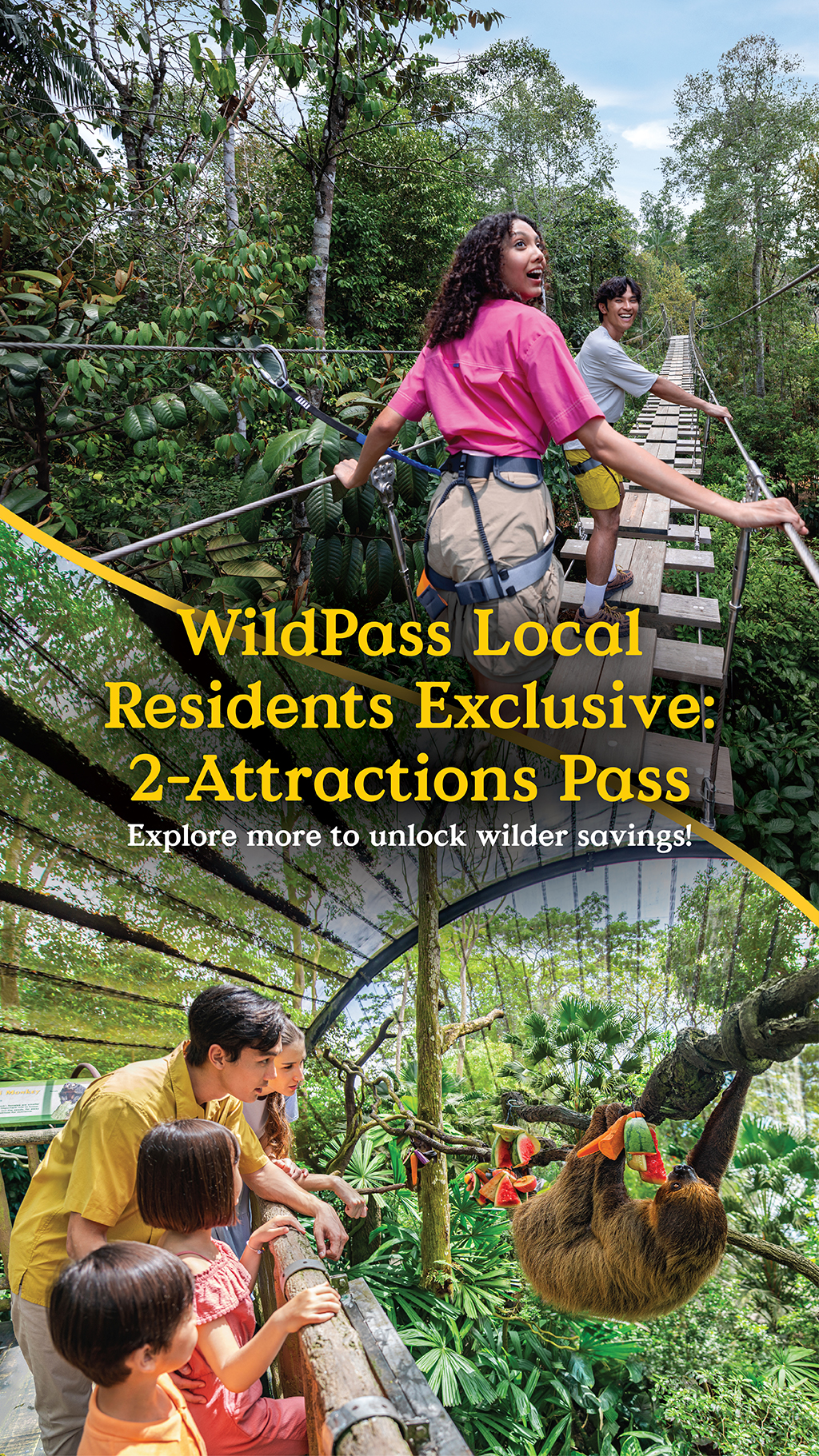 WildPass Local Residents Exclusive: 2-Attractions Pass 