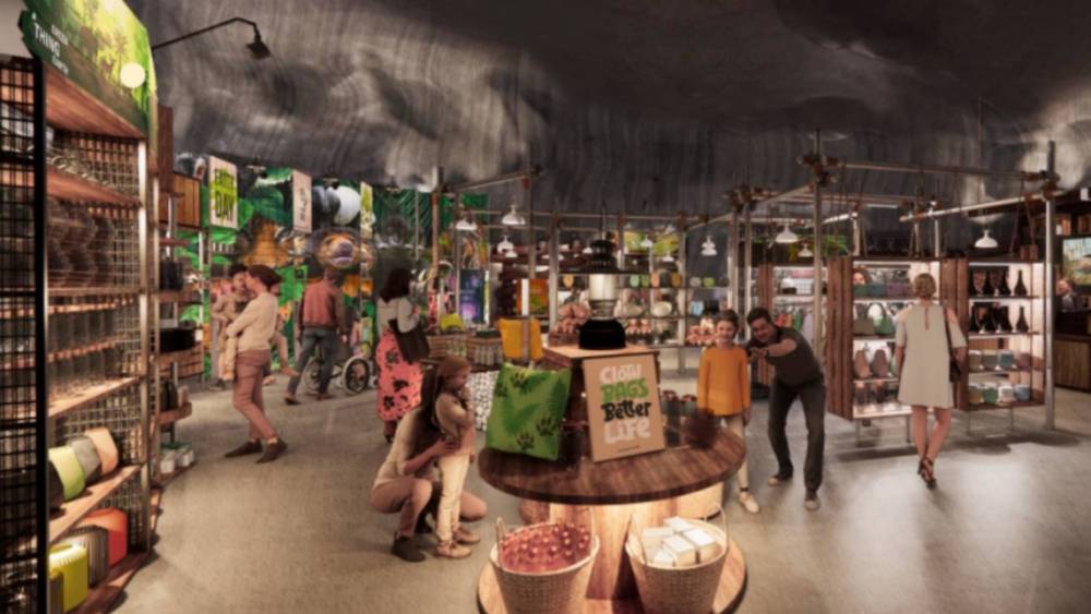 shop in a cave