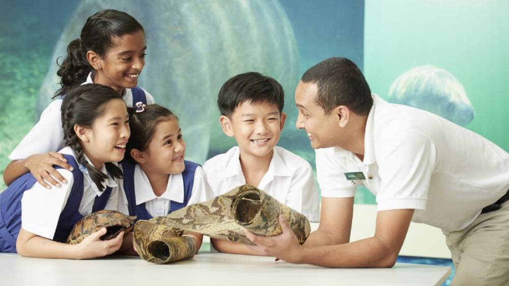 Students and an educator